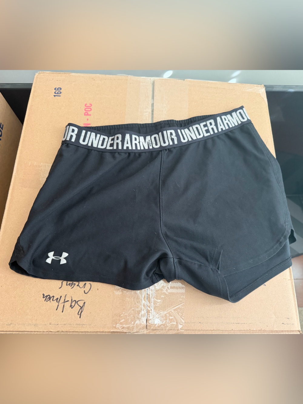 Under Armour Black Performance Training Shorts with Branded Waistband